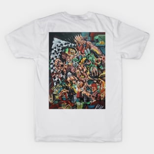 Blender x Miracle Street, frog man x psychological disaster, astronaut fleash beast, beastmode conspiracy T-Shirt